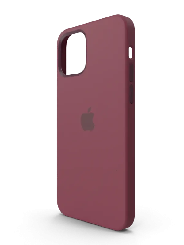 iPhone 12 Silicone Case with MagSafe Plum