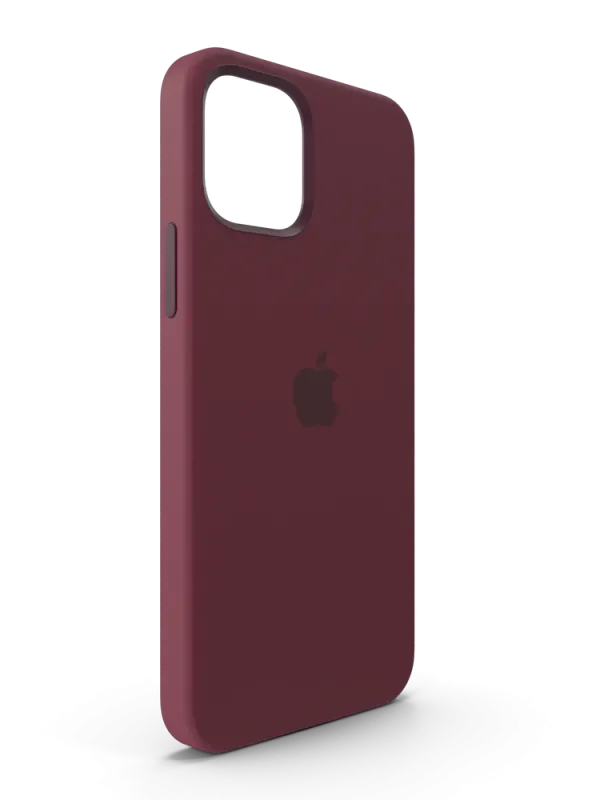 iPhone 12 Silicone Case with MagSafe Plum